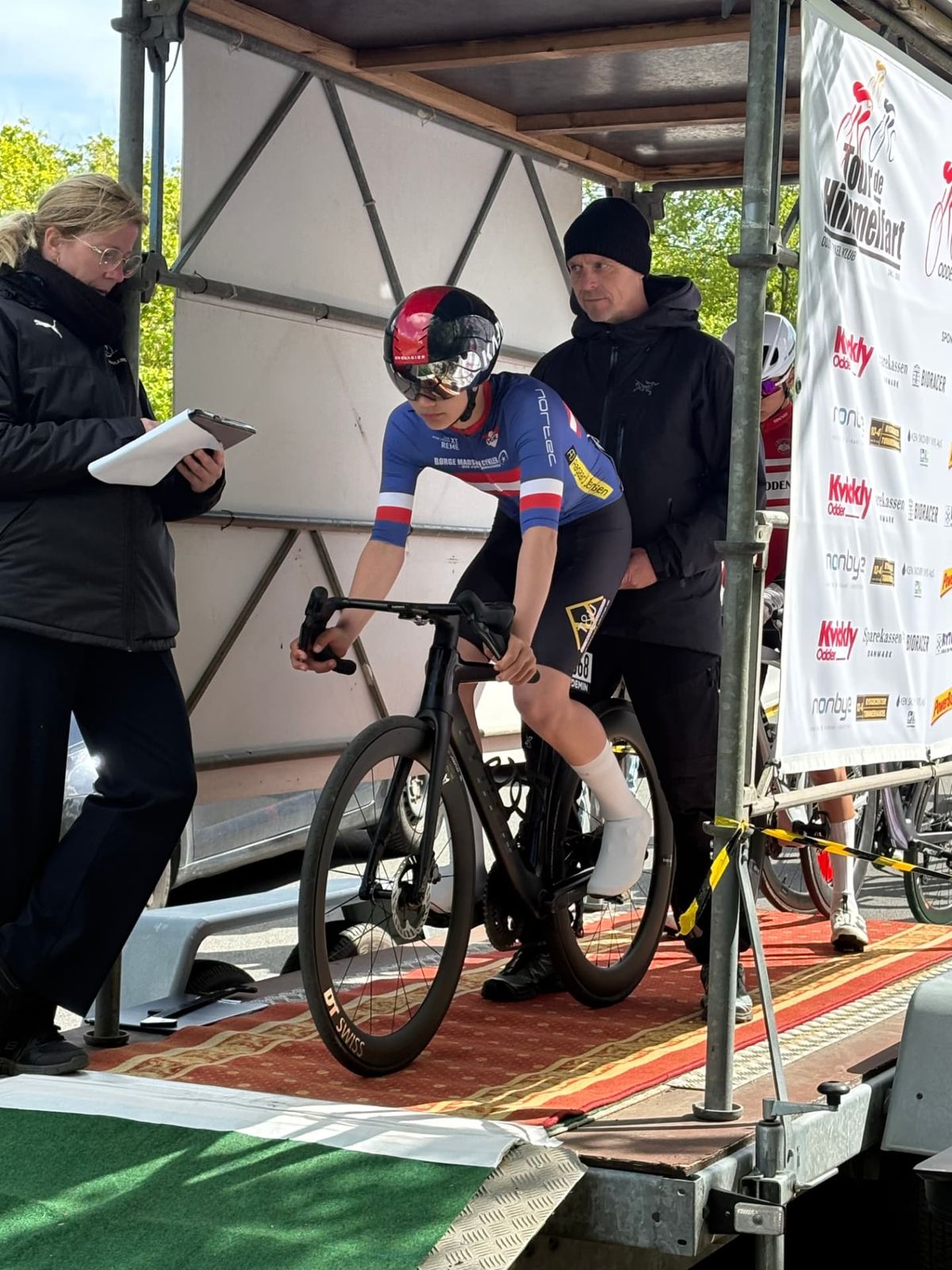 Mads i startrampen til en enkeltstart